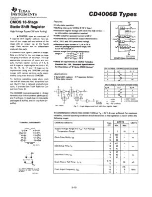 CD4006B-MIL datasheet cover page