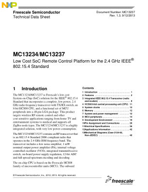 MC13237 数据手册首页