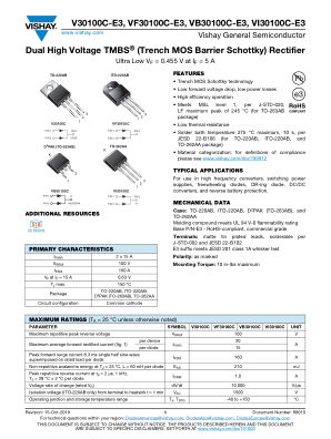 V30100C 数据手册首页