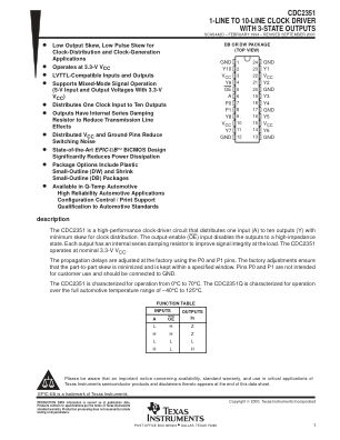 CDC2351-Q1 datasheet cover page