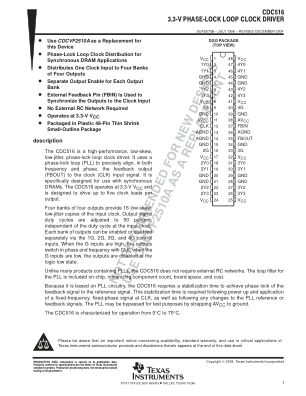 CDC516 datasheet cover page