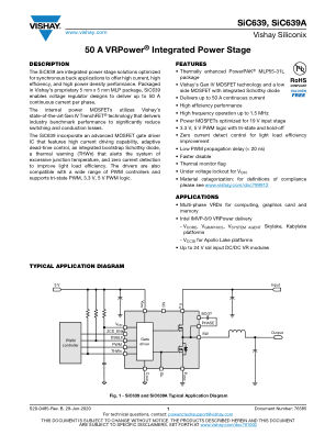 SIC639 datasheet cover page