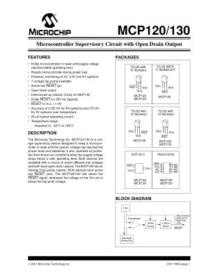 MCP120T-300I 数据手册首页