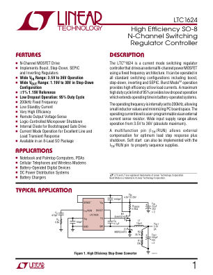 1624F datasheet cover page