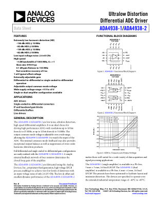 ADA4938-1 datasheet cover page