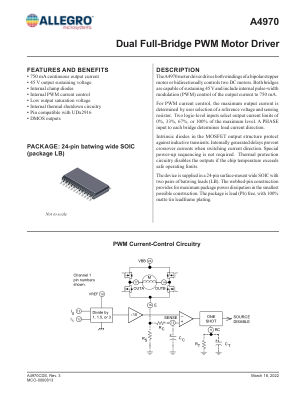 A4970 datasheet cover page