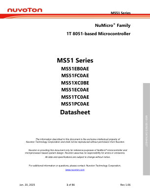 MS51EB0AE datasheet cover page