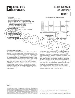 682545523AD9731 datasheet cover page