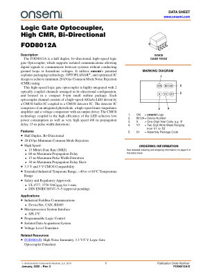 FOD8012A datasheet cover page