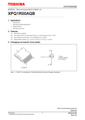 XPQ1R00AQB datasheet cover page