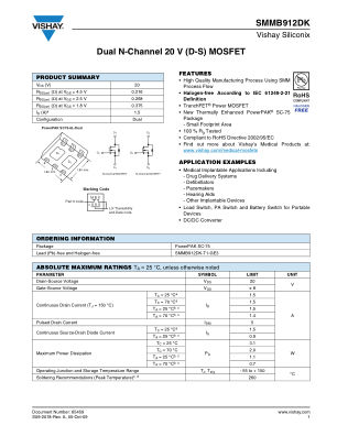 SMMB912D datasheet cover page