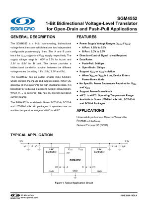 SGM4552-BRIEF datasheet cover page