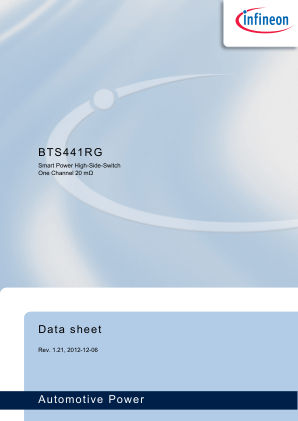 BTS441RG datasheet cover page