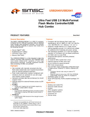 USB2641I-HZH-02 datasheet cover page