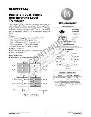 NLSV22T244 datasheet cover page