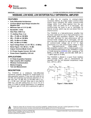 THS4508 datasheet cover page