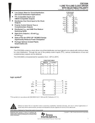 CDC329A datasheet cover page