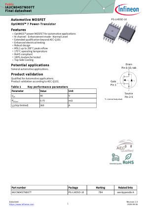 IAUCN04S7N007T datasheet cover page