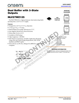 NLV27WZ125 数据手册首页