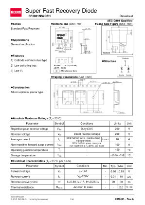 RF2001NS2DFH 数据手册首页