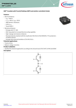 FF450R45T3E4-B5 datasheet cover page