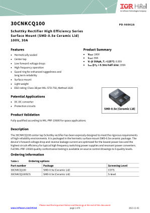 30CNKCQ100 datasheet cover page