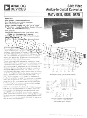 775305MATV-0820 datasheet cover page