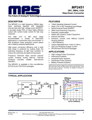 MP2451 datasheet cover page