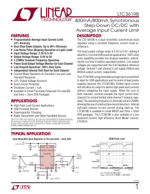 3619BFB datasheet cover page