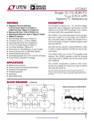 2631FD datasheet cover page