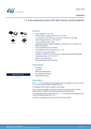 LDL112 datasheet cover page