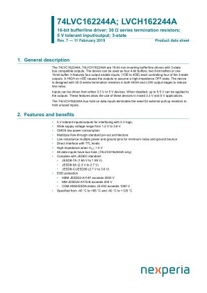 74LVC162244ADL datasheet cover page