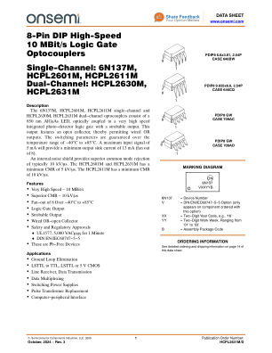 HCPL2631M datasheet cover page