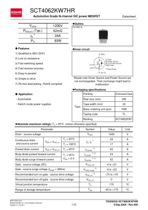 SCT4062KW7HR 数据手册首页