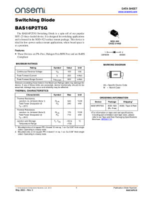BAS16P2 数据手册首页