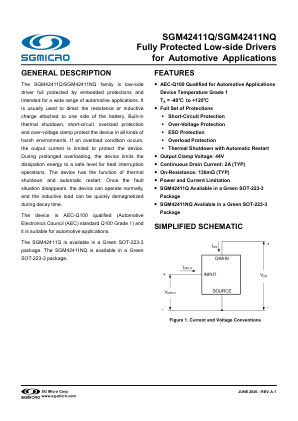 SGM42411Q datasheet cover page