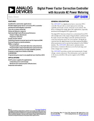 ADP1048W 数据手册首页