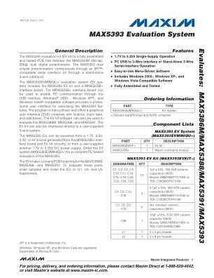 MAX5393EVMINIQU 数据手册首页