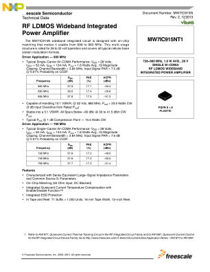 MW7IC915N datasheet cover page