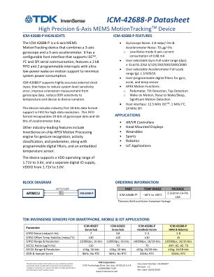 ICM-42688-P datasheet cover page