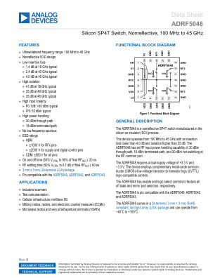 ADRF5048 datasheet cover page
