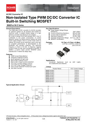 BM2P241W-Z datasheet cover page