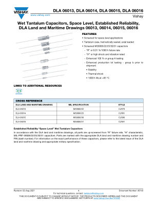 DLA0601 datasheet cover page