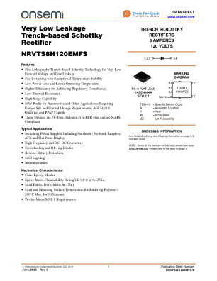 NRVTS8H120EMFS datasheet cover page