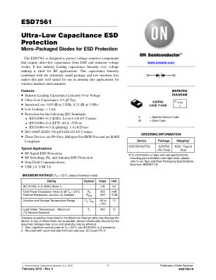 ESD7561 数据手册首页