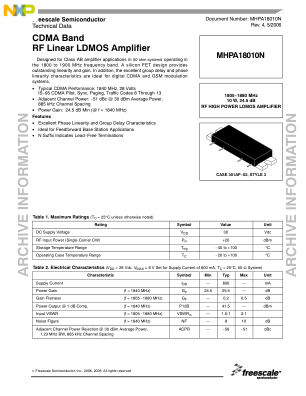 MHPA18010N datasheet cover page