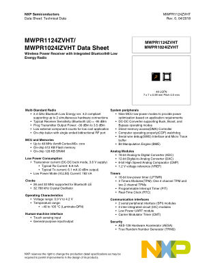 MWPR1124ZVHT datasheet cover page