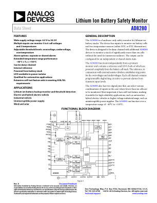 AD8280 数据手册首页
