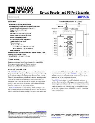 ADP5586 数据手册首页