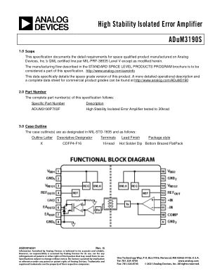 ADUM3190S 数据手册首页